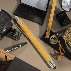 Stylo multifonctionnel promotionnel en bambou moderne avec logo gravé pour l'entretien automobile <span class=keywords><strong>AutoPro</strong></span> - Product Image 3