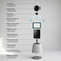 Machine Photobooth IA 2026 avec Grand Écran 360 °   Kiosque à selfie rotatif avec impression instantanée de photos intelligentes pour les fêtes