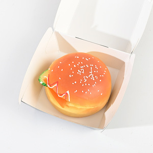 カスタムブラック再生クラフト段ボールバーガーボックスFフルート紙製パッケージングダイカット食品用マットラミネートセットフォルダータイプ - Product Image 3