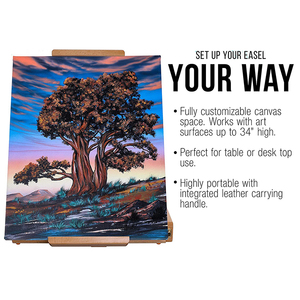 Grande Cavalletto da <span class=keywords><strong>Tavolo</strong></span> Regolabile in Legno con Cassetto Portatile <span class=keywords><strong>per</strong></span> <span class=keywords><strong>Disegno</strong></span> - Product Image 5