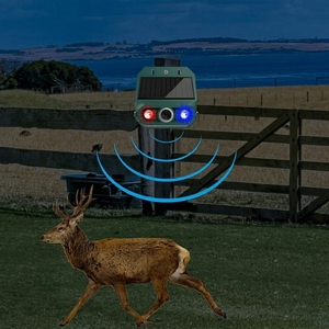 Repellente Solare Ecologico a Ultrasuoni per Animali, Economico, da Appendere, a 360 Gradi, in ABS, per Uccelli, Cani, Gatti, Scimmie, Cervi, Topi - Product Image 6