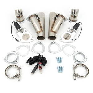 Válvula de derivación de escape de tubo Catback <span class=keywords><strong>Down</strong></span> de escape eléctrico doble de corte extraíble de acero inoxidable con interruptor - Product Image 2