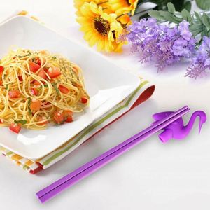Palillos de entrenamiento para niños y principiantes, juego de palillos de silicona para acampar con ayuda de aprendizaje acoplable, reutilizables y ecológicos - Product Image 2