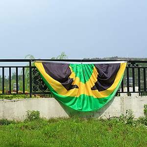 Bandera Patriótica de <span class=keywords><strong>Jamaica</strong></span> para Interiores/Exteriores, 3 x 6 Pies, Plisada, de Fibra de Vidrio, Decoración para Porche Delantero, para Celebraciones - Product Image 4