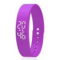 Montre de sport pour enfants avec logo personnalisé, résistante à l'eau, sans alarme vibrante, podomètre, suivi du sommeil, vibration, charge USB