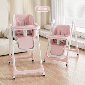 Chaise haute pour bébé pliable et portable 3 en 1, chaise haute pour bébé réglable pour manger - Product Image 6