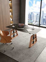 Table de bureau moderne dynamique en forme de A, pied en bois, hauteur réglable, 2023