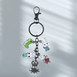 Enamel halloween 3d cartoon animal car metal keychain design Other Key Chains custom