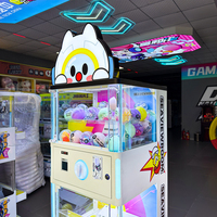 Distributeur automatique de jouets à monnayeur, double niveau, avec éclairage LED, direct usine, pour centres de jeux pour enfants