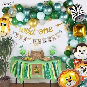 Globos para Fiesta de Primer Cumpleaños de Niños con Temática de Jungla Safari, Decoración de Bosque, Primer Cumpleaños de Bebé, Fiesta de Jungla Safari, SET018 - Product Image 3