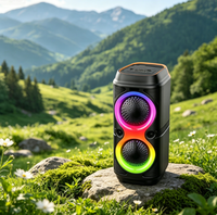 Altavoz Inalámbrico ABS-2401TF con Soporte para Tarjeta TF, Luz RGB, Bajos Envolventes, Audio Portátil, Personalizado de Fábrica, Envío en 7 Días, CE RoHS