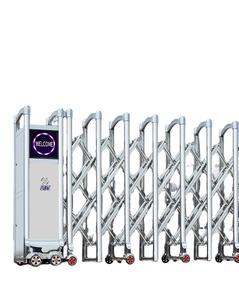 Khí công điện có thể thu vào thép không gỉ thiết kế cổng chính QG-J1731 ngoài trời tự động mở mẫu - Product Image 1