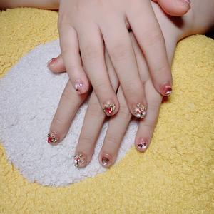 <span class=keywords><strong>Uñas</strong></span> Postizas Pintadas a Mano para Niñas, Diseño de Gato, Estilo Guerreira, Adhesivos Removibles para <span class=keywords><strong>Uñas</strong></span> - Product Image 2