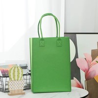 Sac fourre-tout personnalisé en feutre non tissé, sac à main souple cousu, impression par transfert thermique couleurs mélangées, cadeau promotionnel, sac de voyage