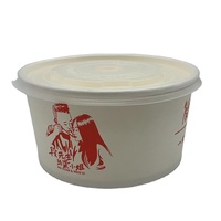 Boîte alimentaire jetable à emporter, emballage alimentaire, bol à salade en papier kraft avec couvercle
