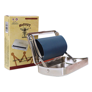 Metal Automatic Rolling Box 110MM / 4.33 Inch Silver Cigarette Maker Metal Tobacco Rolling Machine Case