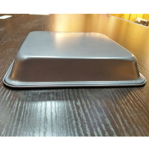 <b>Square</b> Cake Baking Pan Carbon Steel Non Stick Coated Oven Safe 21x21x13cm For DIY Cake Making - Product Image 1