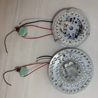 Module de remplacement rond pour ventilateur de plafond LED à intensité variable avec cordon et télécommande, 118 mm, 20 W, AC120V, 5 CCT, sans scintillement, IRC90+