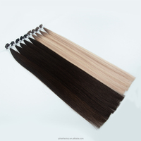 Extensions de cheveux bouclés de haute qualité Yuanzhen, pointe en V, double épaisseur, extensions de cheveux russes à pointe en V, extensions de cheveux à pointe en V en kératine