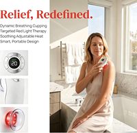 Masseur à ventouses électriques Eveekon, brosse de massage des méridiens, machine de grattage Guasha avec lumière rouge pour le visage et le corps, appareil de modelage corporel