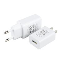 Haute qualité 5V1A/5V2A 5W/10W USB chargeur mural adaptateur CE GS EPR certifié ABS EU/US Plug voyage chargeur d'alimentation téléphones mobiles