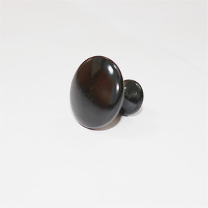 Furniture Handle And <b>Knob</b> Zinc Alloy Round Single Hole <b>Black</b> Minimalist Drawer Pull Durable - Product Image 2