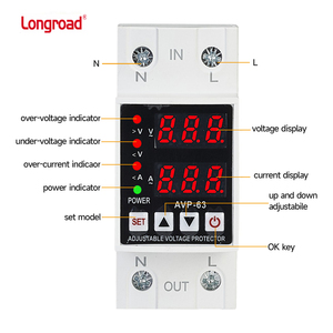 Precio Directo de Fábrica |   Protector de Voltaje Monofásico Ajustable de 220V CA <span class=keywords><strong>LongRoad</strong></span> - Product Image 5