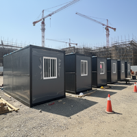 Maison préfabriquée modulaire pliable : Construction robuste en panneaux sandwich pour bureau rapide et abri d'urgence