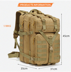 Sac à dos tactique léger personnalisé pour femmes et hommes, fermeture éclair, grande capacité, voyage d'affaires à courte distance, sac à dos pour ordinateur portable - Product Image 3