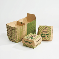 Cajas de Papel para Comida para Llevar, Personalizadas con Marca, para Hot Dogs, Comida Rápida, Hamburguesas y Pollo Frito