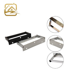 Precio de fábrica moderno, patas de sofá de metal en forma de U de 10cm/12cm/15cm, color negro, patas de hierro para muebles, repuesto para sofá y gabinete - Product Image 2