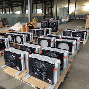 Enfriadores de aceite de aire hidráulicos, radiador de aleta de placa, herramientas de máquina CNC, con ventilador de CC de 12V - Product Image 1