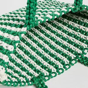 Women's Bohemian Crochet Striped Open Top Shoulder <b>Beach</b> <b>Bag</b> <b>Large</b> Portable Tote Custom Logo for Winter Summer Autumn All Travel - Product Image 4