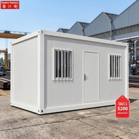 Maison Conteneur Modulaire Préfabriquée de Luxe, Mini-Maison Mobile Préfabriquée 20ft 40ft, Bureau, Camping, Toilettes Portables