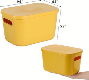 Multifunction Rectangle PP Eco-Friendly Kitchen Organizer <b>Container</b> Lid for Kids Toy <b>Snacks</b> Plastic Storage Box 1-3L Capacity - Product Image 2