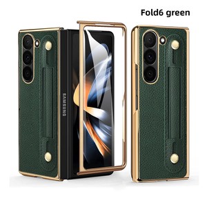 Le nouveau modèle de Huanmin convient au Samsung Z Fold 6, avec une finition électroplaquée de la série Roman et un étui intégré. - Product Image 6