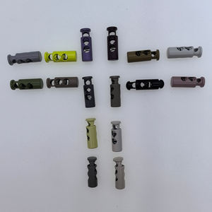 Herrajes elásticos de aleación de Zinc de 2 agujeros, resorte de palanca de Metal, cuerda de Nariz de cerdo, bloqueo de cordón, tapón de cuerda con cordón para ropa - Product Image 3