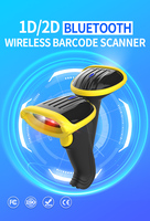 Escáner de Código de Barras Inalámbrico USB 2.4G 2D 1D, Lector de Códigos QR con Cable, Alcance de 30-50m, 200 Escaneos/Segundo, en Stock