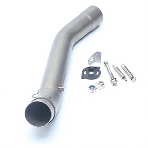 อะแดปเตอร์ท่อโค้งกลางสำหรับท่อไอเสียรถมอเตอร์ไซค์คาวาซากิ รุ่น ER6N Z750 Z800 Z1000 Z250 GP ขนาดมาตรฐาน - Product Image 3