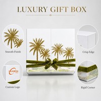 Boîte cadeau en papier rigide de luxe, finition mate, impression de logo personnalisée, emballage pour bijoux et cosmétiques, OEM, étiquette privée personnalisée, vente en gros