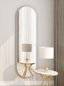 <span class=keywords><strong>Specchio</strong></span> da parete moderno con struttura in lega di alluminio piastra di <span class=keywords><strong>terra</strong></span> ovale porta bagno <span class=keywords><strong>a</strong></span> parete decorativo in metallo <span class=keywords><strong>specchio</strong></span> - Product Image 3