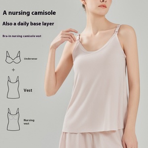 Reggiseni Premaman Comodi Senza Ferretto, <span class=keywords><strong>Taglia</strong></span> Grande, Primavera Estate, Tinta Unita, Lavorati a Maglia, Coppe 3/4, Sottili, con Bottoni Frontali, per <span class=keywords><strong>Allattamento</strong></span> - Product Image 3
