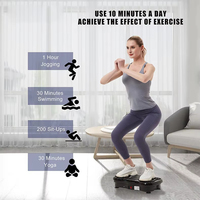 Machine vibrante amincissante ABS pour la perte de poids, appareil d'exercice ABS portable, capacité de charge de 150 kg, mini plaques vibrantes pour le corps