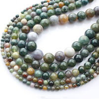 Perles en pierre naturelle YWJC Crystals de 3 à 14 mm sur fil pour la fabrication de bijoux, différentes sortes de perles en pierres précieuses naturelles en gros