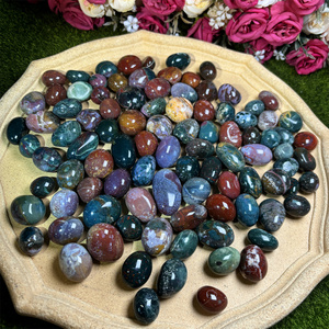 Piedras de cristales de alta calidad Kindfull, <span class=keywords><strong>jaspe</strong></span> de océano, cristales curativos caídos, piedra caída para Decoración - Product Image 3