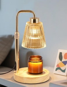 Lampu Aromaterapi Lilin Cair Tanpa Api Elektrik yang Dapat Disesuaikan, Kayu Solid, Minyak Esensial, untuk Suasana Kamar Tidur - Product Image 6