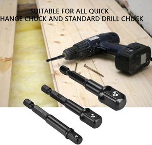 Promotions <b>Key</b> Type Drill Chunk 3Pcs Set Socket Adapter 1/4 Hex Shank to 1/4 3/81/2 <b>Square</b> Head Drill Bit Driver - Product Image 5