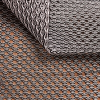 Tissu en maille tricotée chaîne en nylon et polyester pour empeigne de chaussures de sport d'extérieur, respirant, anti-humidité, résistant à l'abrasion et aux déchirures