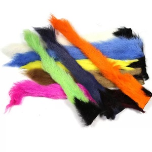 Colas de ternera natural, fibra de pelo de ternera arrugada, materiales para <span class=keywords><strong>atado</strong></span> de moscas con patrones Crazy Charlie para Bonefish <span class=keywords><strong>y</strong></span> Steelhead - Product Image 3