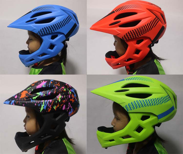 儿童节圣诞礼物儿童头盔全脸半脸头盔儿童户外运动自行车比赛儿童头盔